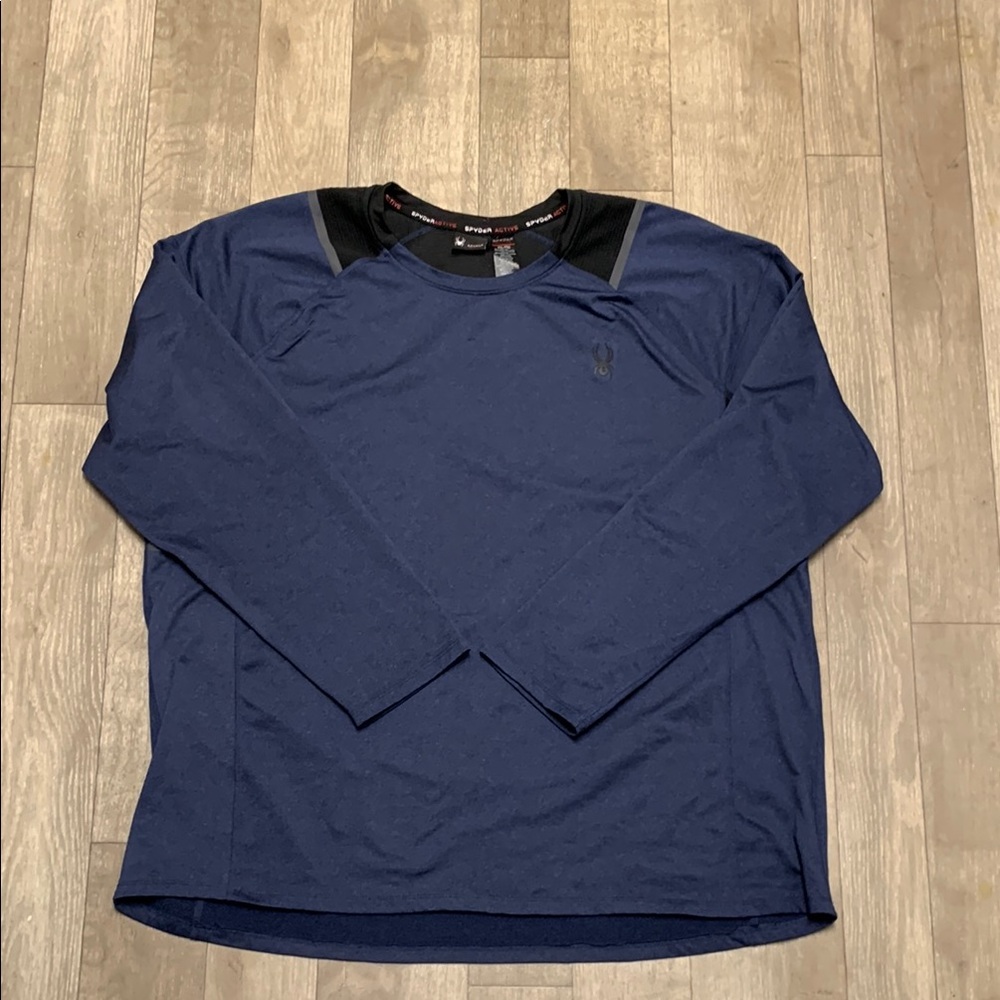 Spyder Active‎ Crewneck Fleece Lined Athletic Performance Workout Top Shirt